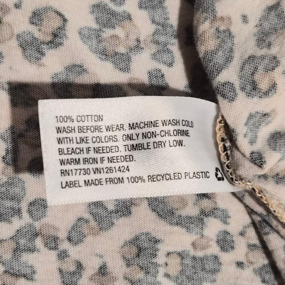 Wild Fable Target Leopard Print Crop Top Short Sleeve Cotton Tee XS 2020 - Picture 8 of 8